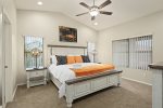 Master bedroom with high quality linens.